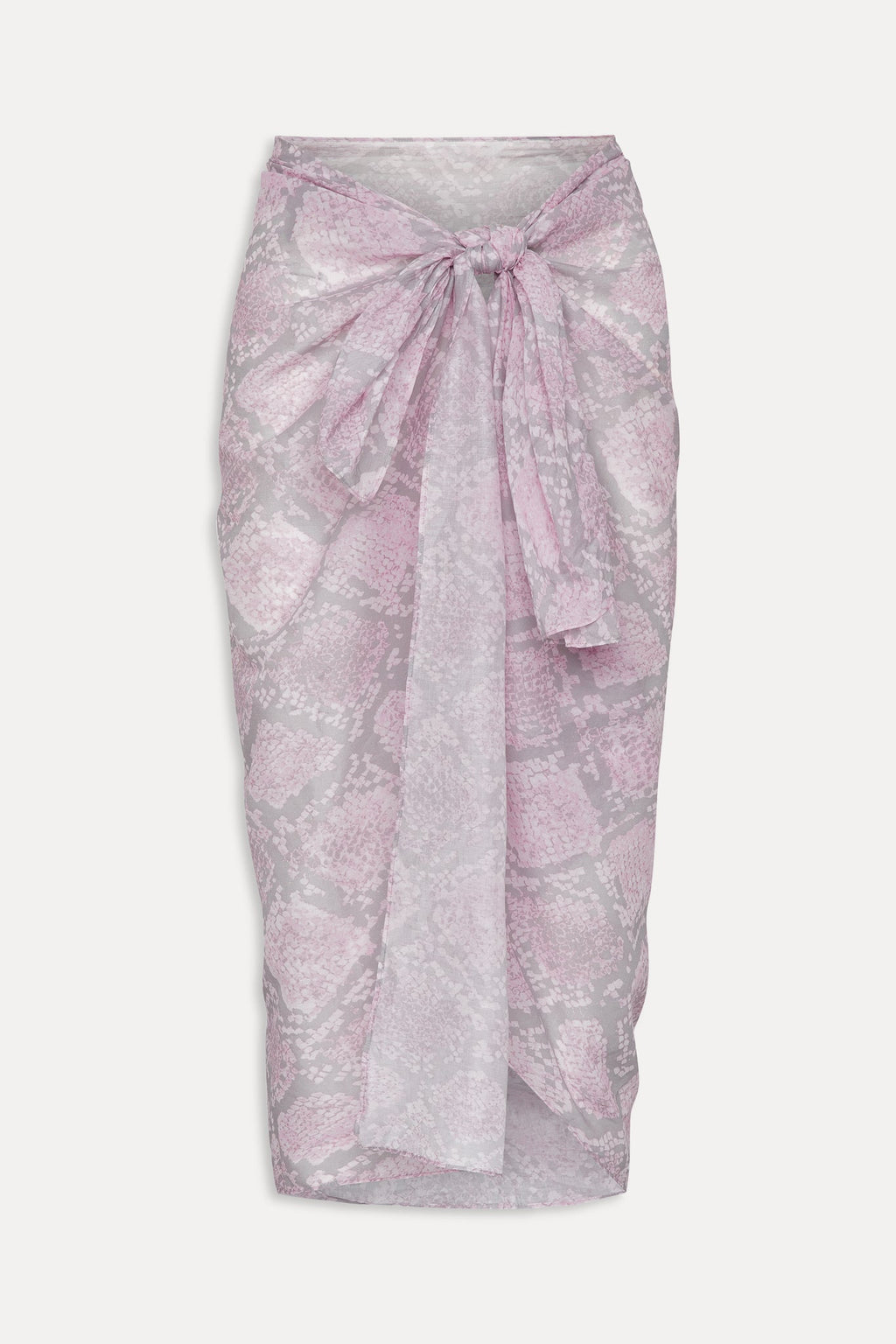 Alessia Cotton Sarong - Pink Python
