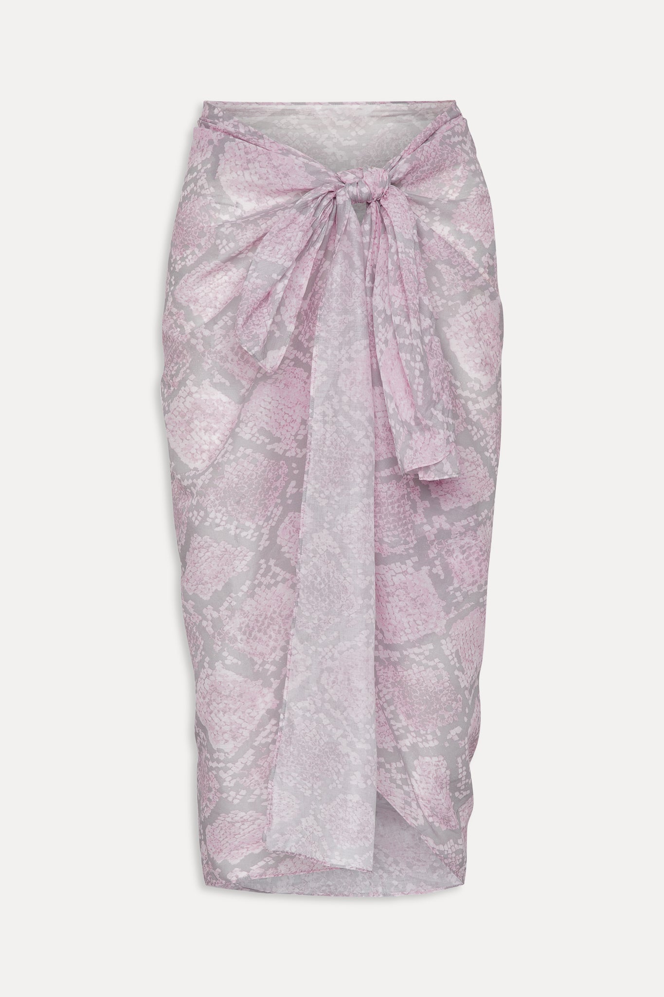 Alessia Cotton Sarong - Pink Python