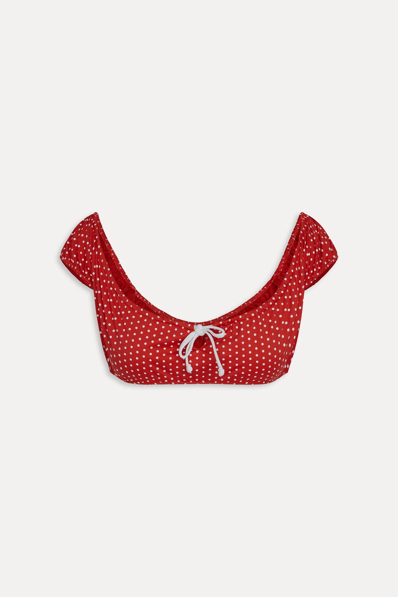 Angel Bikini Top - Red Polka Dot