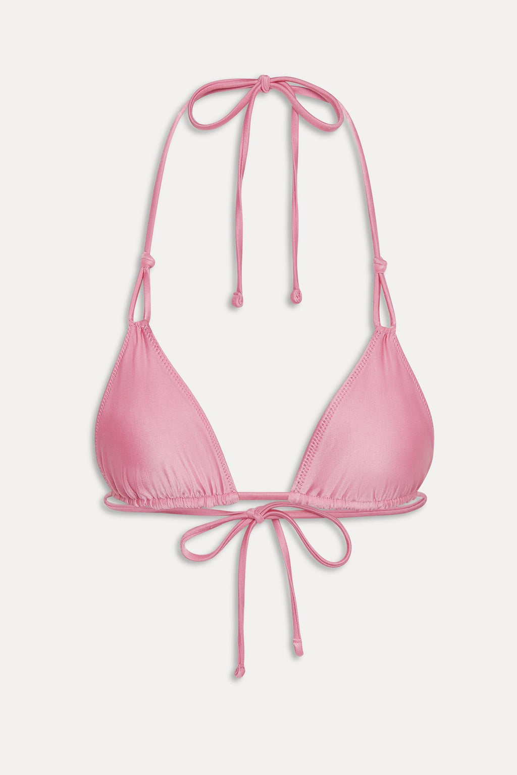 Ari Reversible Satin Bikini Top - Vintage Cheetah