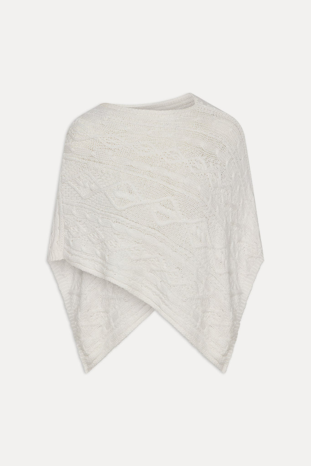 Aspen Poncho - Cloud White