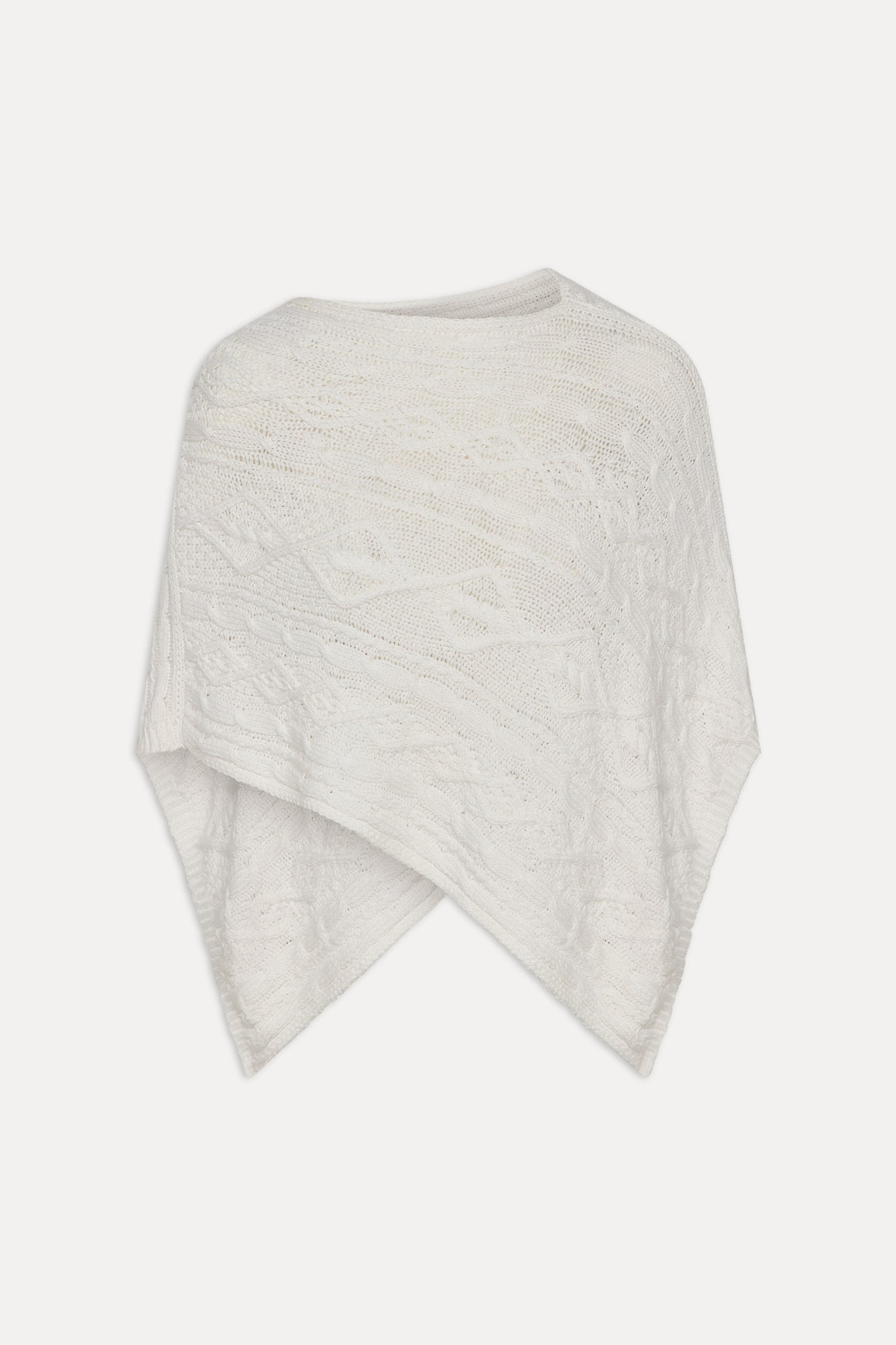 Aspen Poncho - Cloud White