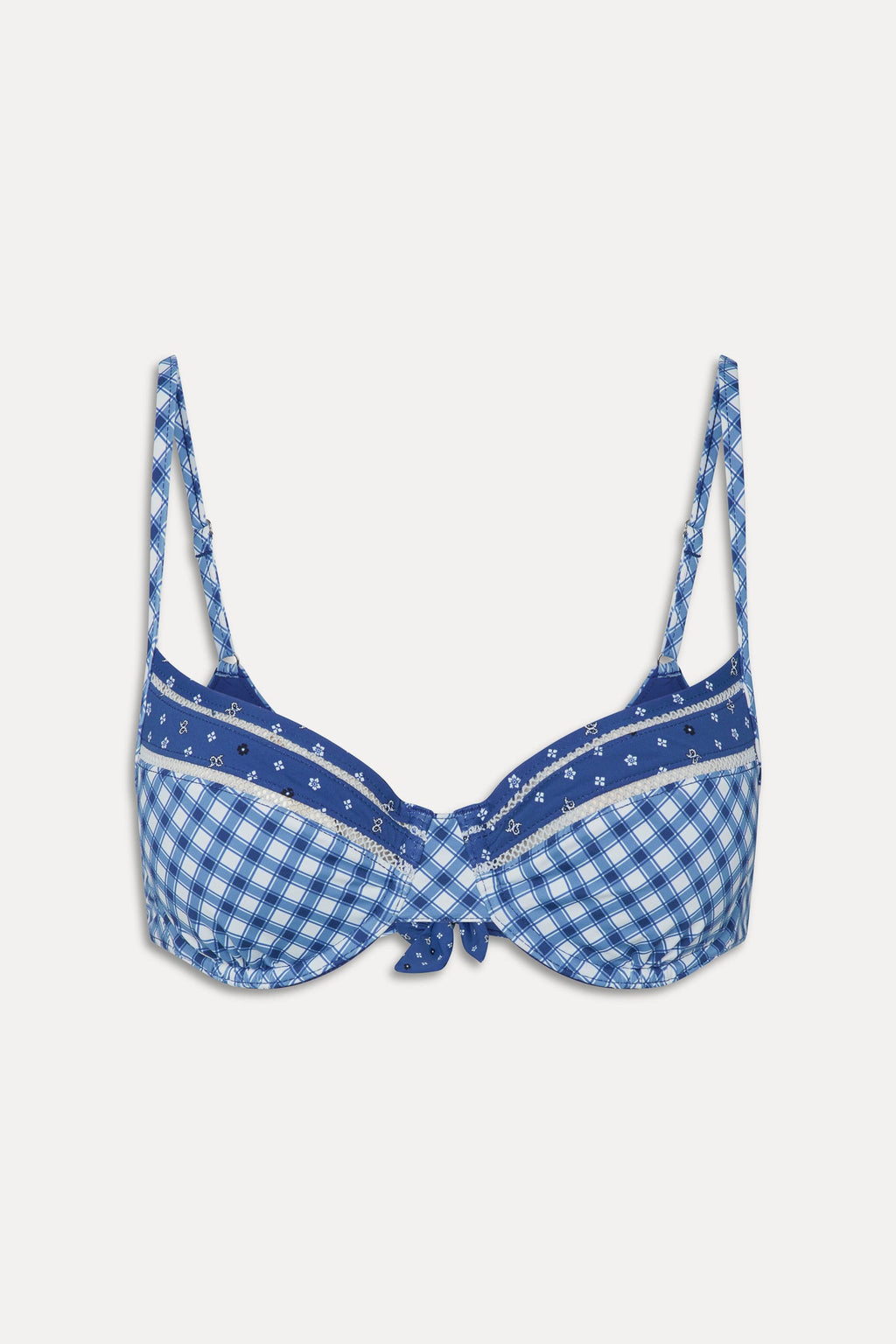 Aspen Underwire Bikini Top - Starry Gingham