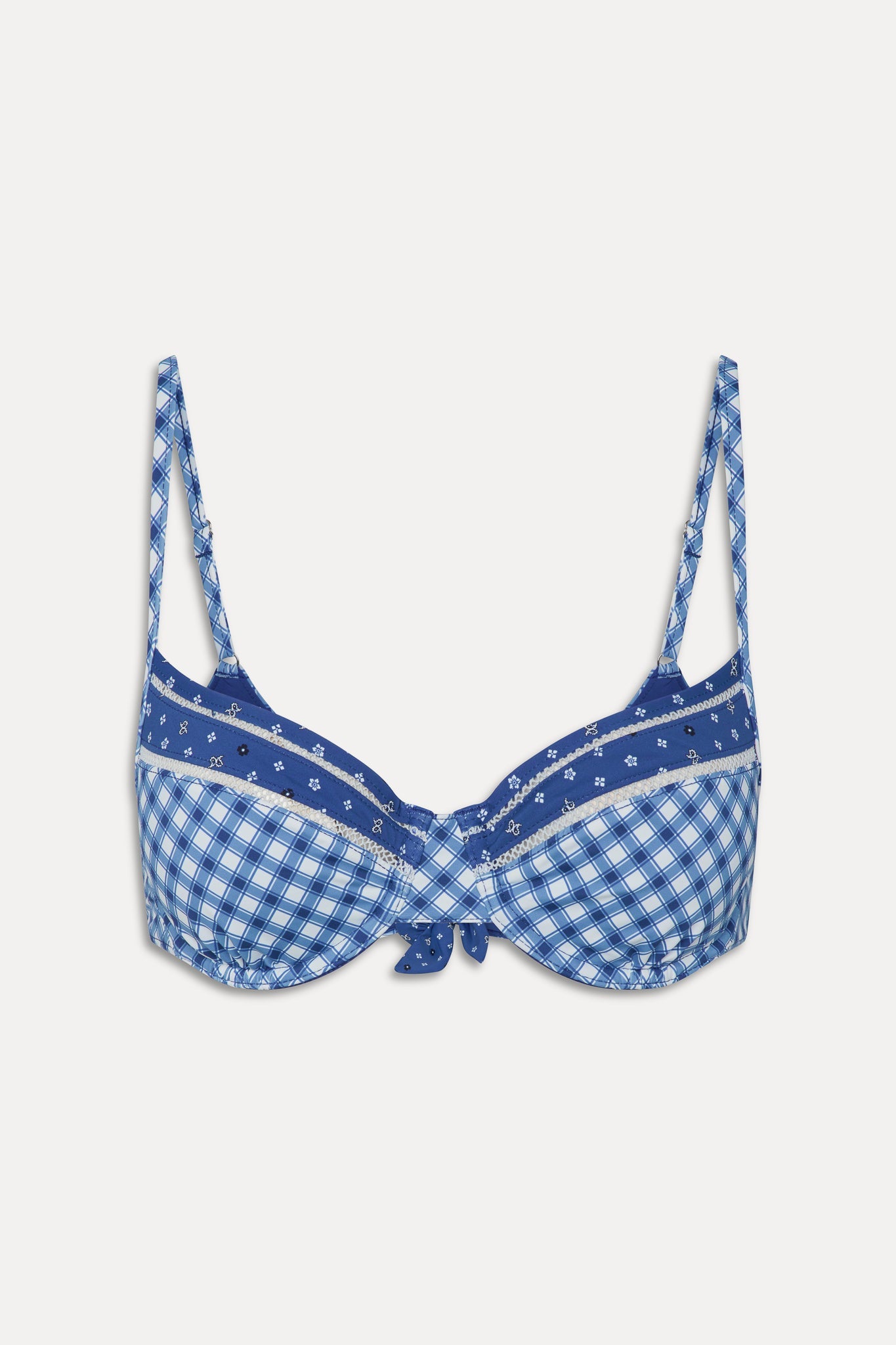 Aspen Underwire Bikini Top - Starry Gingham