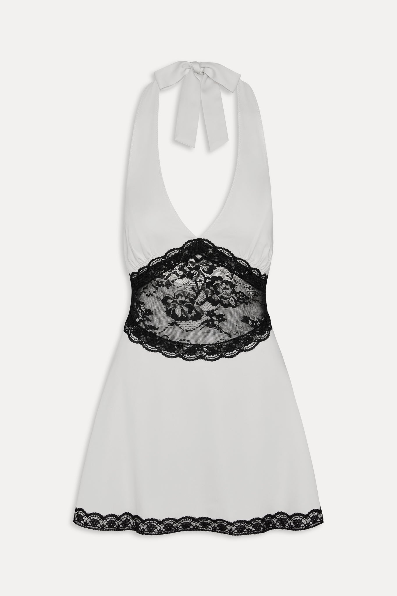 Audrey Satin Mini Dress - Soft Sand