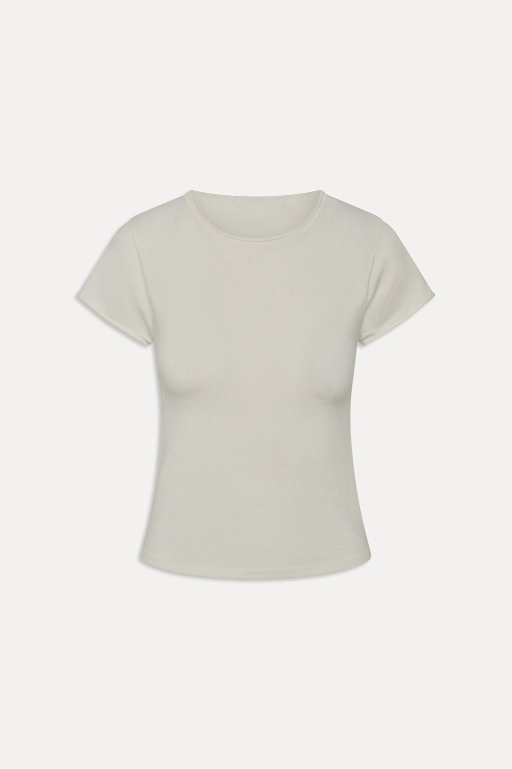 Baylee Knit Tee - Soft Vanilla