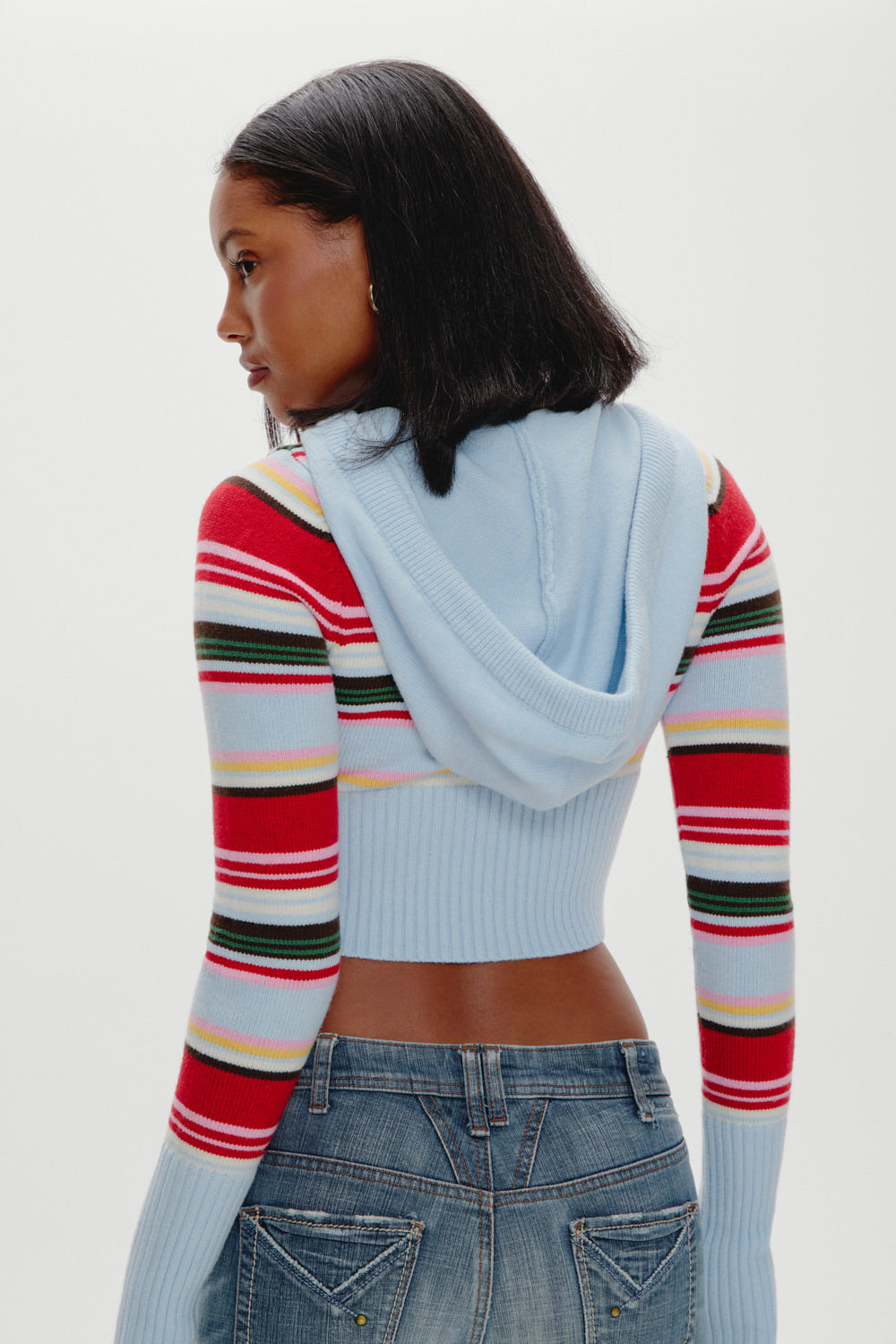 Aimee Zip Up Knit Hoodie - Ocean Ave