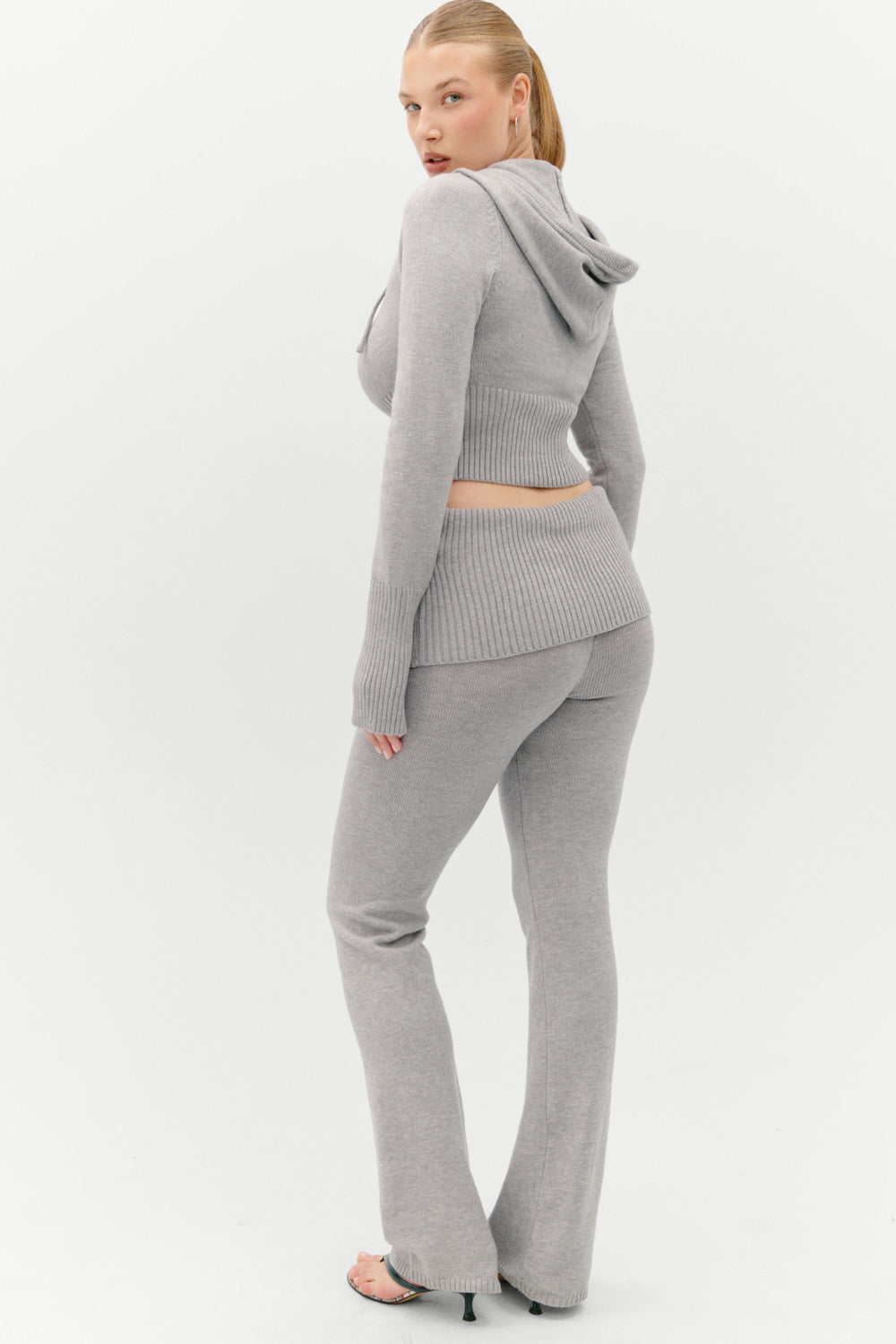 Aimee Zip Up Hoodie - Rain Cloud