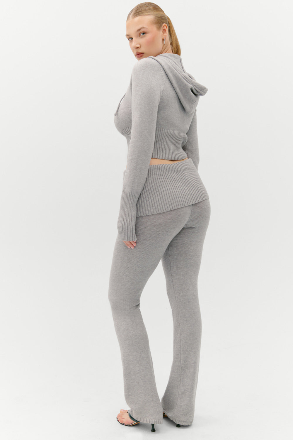 Aimee Knit Pants - Rain Cloud