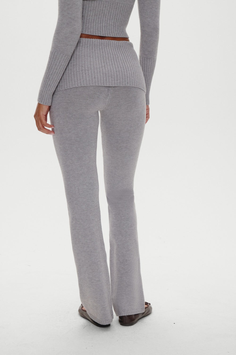 Aimee Knit Pants - Rain Cloud