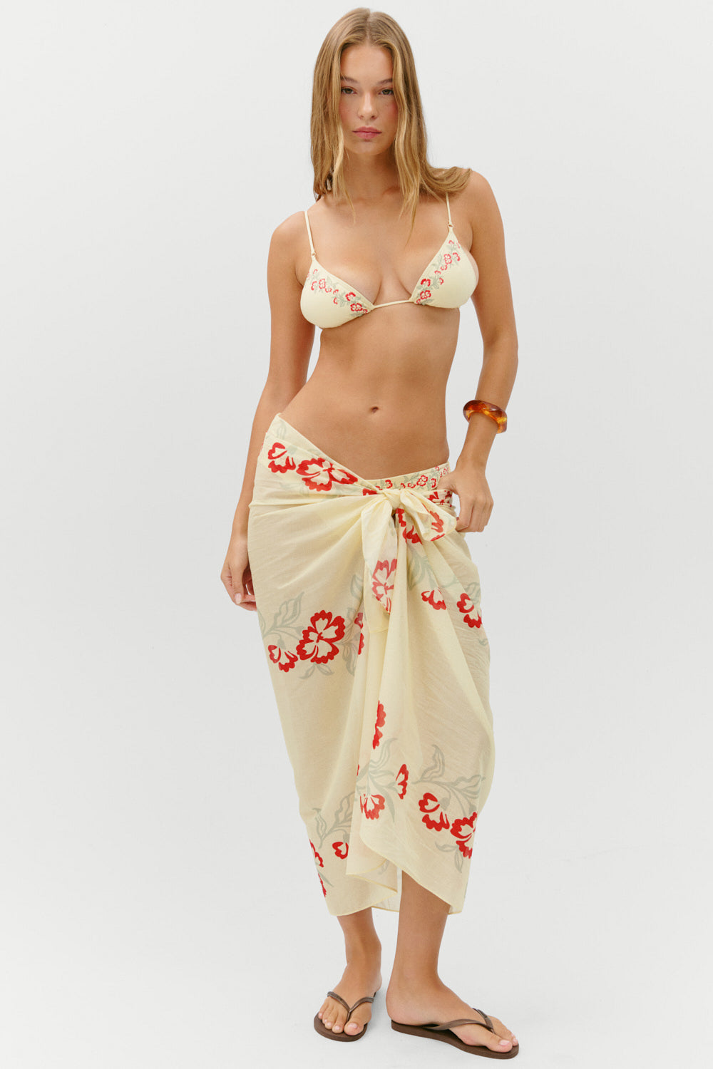 Alessia Cotton Sarong - Hibiscus Beach