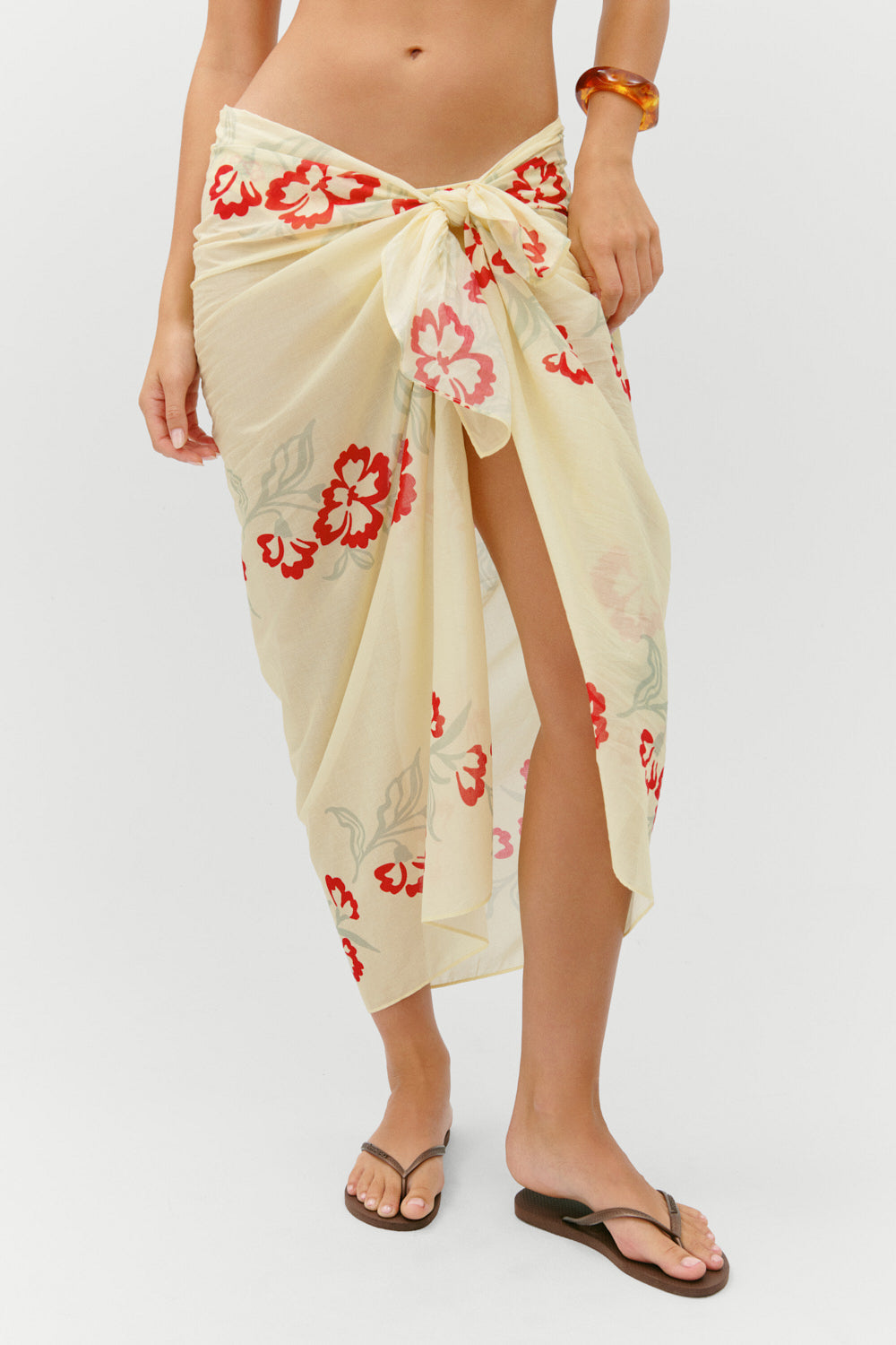Alessia Cotton Sarong - Hibiscus Beach